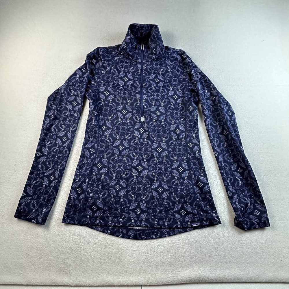 Patagonia Capilene Midweight Pullover Womens Small Pattern Half Zip Outdoor Top